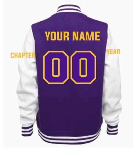 Omega Psi Phi Varsity Customized Embroidery Jacket