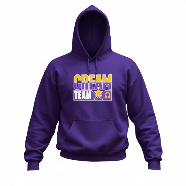 Omega Cream Team Embroidered Hoodie