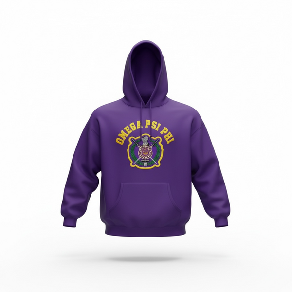 Omega Psi Phi Embroidered Hoodie