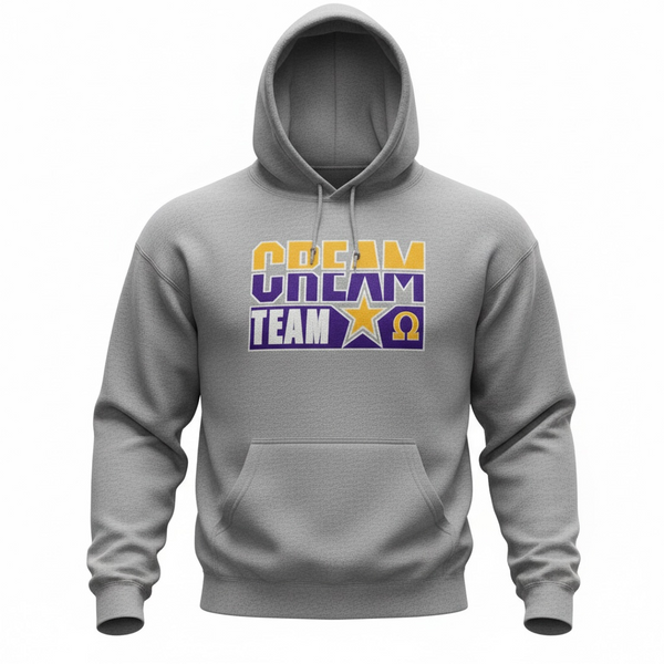 Omega Cream Team Embroidered Hoodie