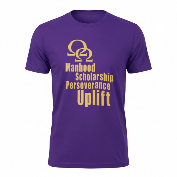 Omega Psi Phi 4 Cardinal Principals T-Shirt