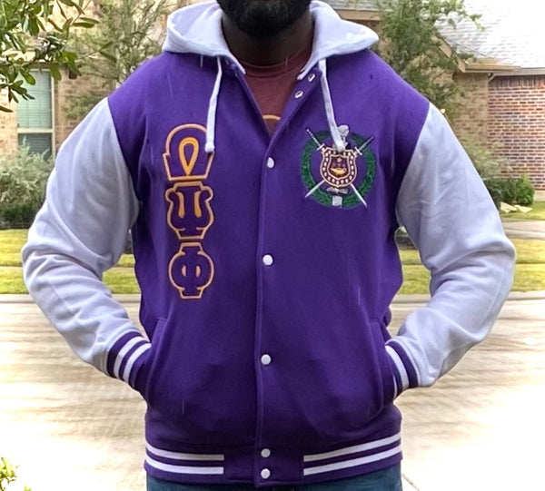 Omega Psi Phi Varsity Customized Embroidery Jacket