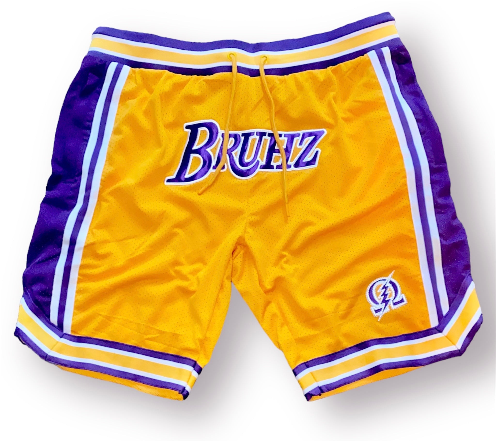 Omega Psi Phi Embroidered Bruhz Shorts Peyley Designs