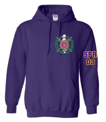 Omega Psi Phi Customized Chapter Embroidered Hoodie