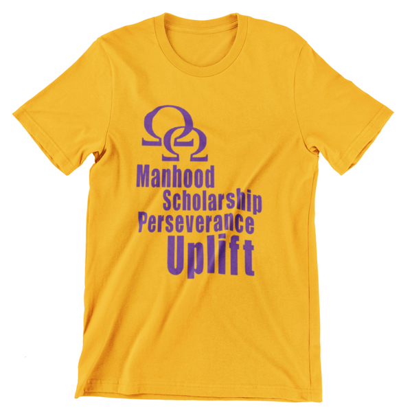 Omega Psi Phi 4 Cardinal Principals T-Shirt