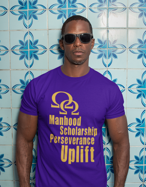 Omega Psi Phi 4 Cardinal Principals T-Shirt