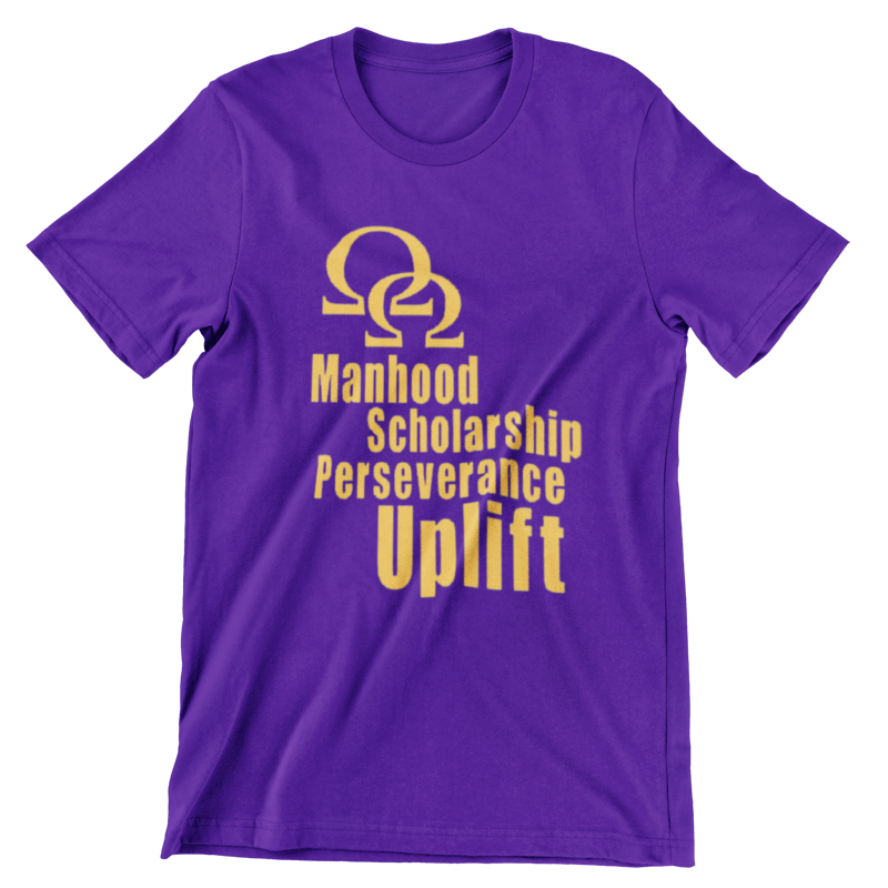 Omega Psi Phi 4 Cardinal Principals T-Shirt