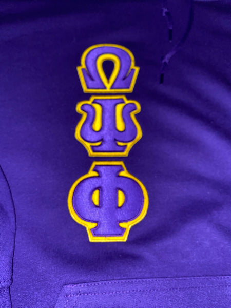 Omega Psi Phi Embroidered Hoodie