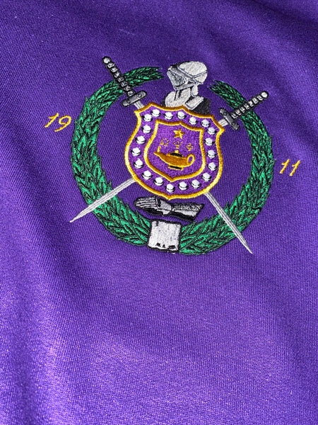 Omega Psi Phi Embroidered Hoodie