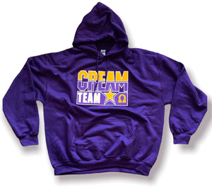 Omega Cream Team Embroidered Hoodie