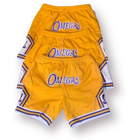 Embroidered Omega Psi Phi Shorts