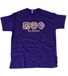 Embroidered Omega Psi Phi Customize Chapter Shirt