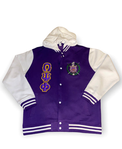 Omega Psi Phi Varsity Embroidery Jacket