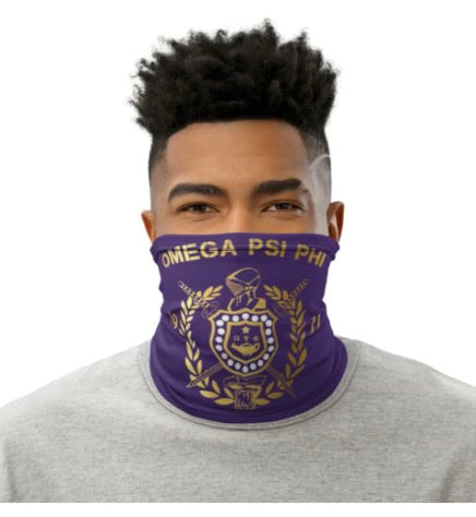 Omega Psi Phi Shield Neck Gaiter